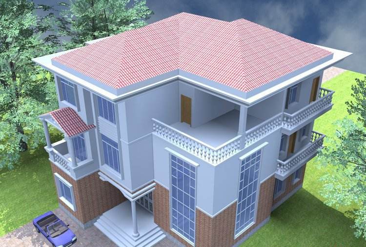 某小区别墅外立面